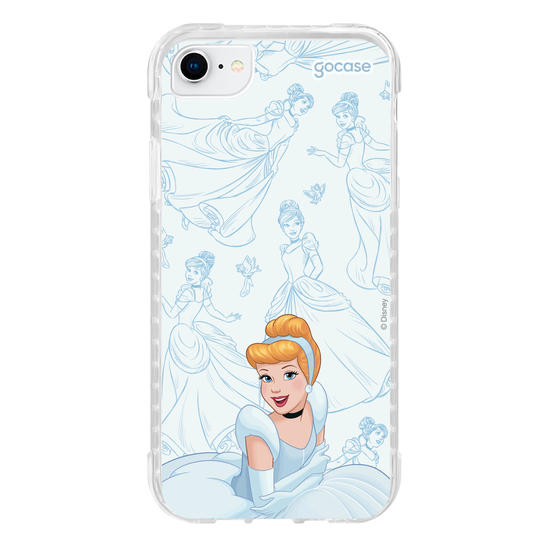 Capinha para celular Disney - Princesas - Cinderela - Elegant Pattern