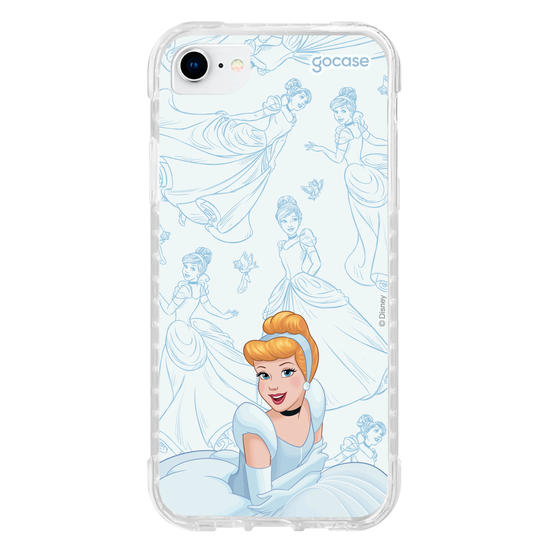 Capinha para celular Disney - Princesas - Cinderela - Elegant Pattern