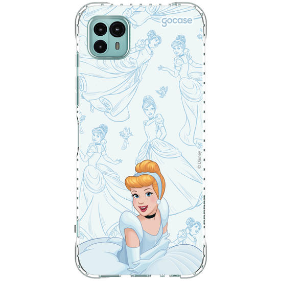 Capinha para celular Disney - Princesas - Cinderela - Elegant Pattern