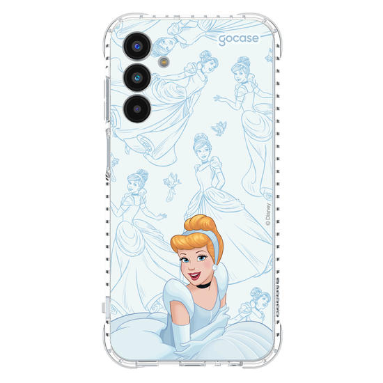 Capinha para celular Disney - Princesas - Cinderela - Elegant Pattern