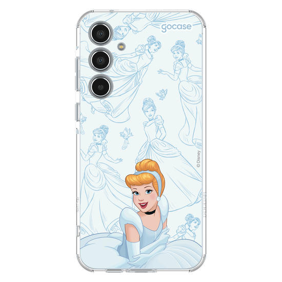 Capinha para celular Disney - Princesas - Cinderela - Elegant Pattern