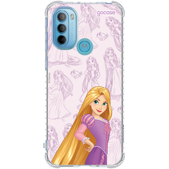 Capinha para celular Disney Princesas - Rapunzel - Elegant Pattern