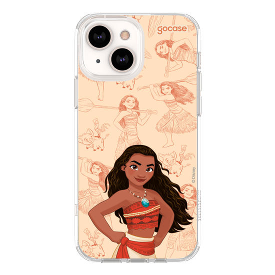 Capinha para celular Disney - Princesas - Moana - Elegant Pattern