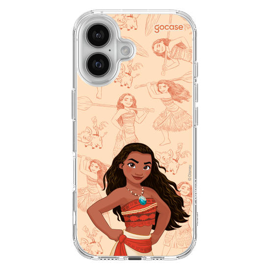 Capinha para celular Disney - Princesas - Moana - Elegant Pattern