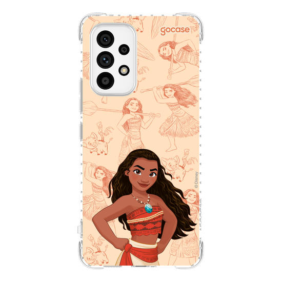 Capinha para celular Disney - Princesas - Moana - Elegant Pattern
