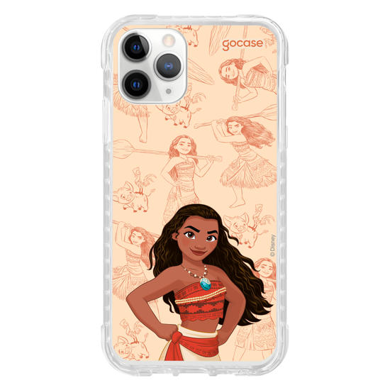 Capinha para celular Disney - Princesas - Moana - Elegant Pattern