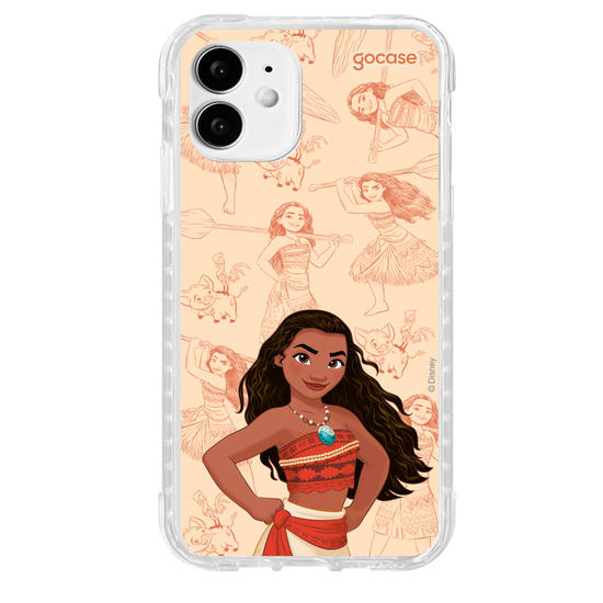Capinha para celular Disney - Princesas - Moana - Elegant Pattern