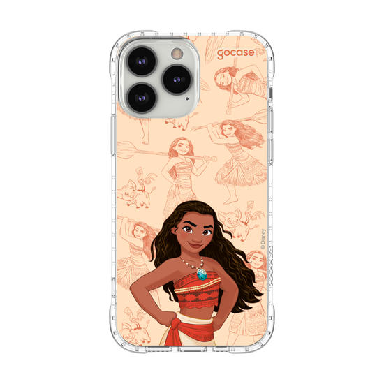 Capinha para celular Disney - Princesas - Moana - Elegant Pattern