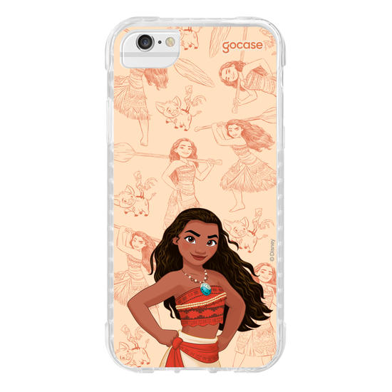 Capinha para celular Disney - Princesas - Moana - Elegant Pattern