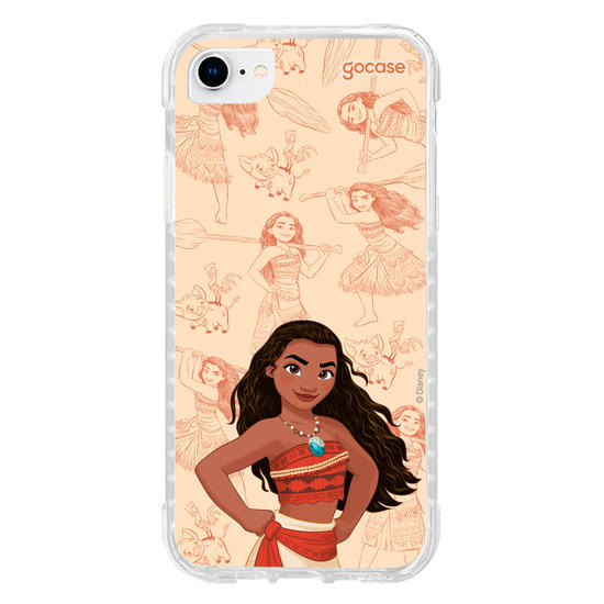 Capinha para celular Disney - Princesas - Moana - Elegant Pattern