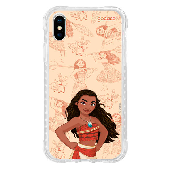 Capinha para celular Disney - Princesas - Moana - Elegant Pattern