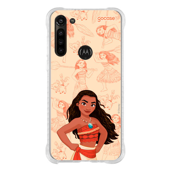 Capinha para celular Disney - Princesas - Moana - Elegant Pattern