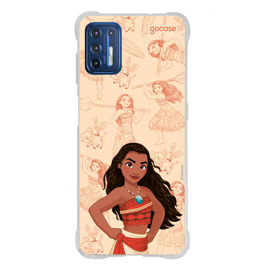 Capinha para celular Disney - Princesas - Moana - Elegant Pattern