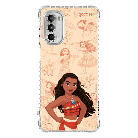 Capinha para celular Disney - Princesas - Moana - Elegant Pattern