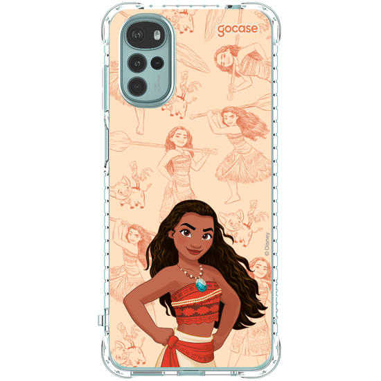 Capinha para celular Disney - Princesas - Moana - Elegant Pattern