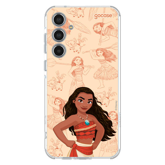 Capinha para celular Disney - Princesas - Moana - Elegant Pattern