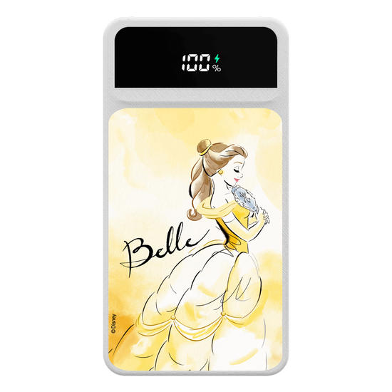 Carregador Portátil Turbo 10000mah - Princesas - Bela e Aquarela