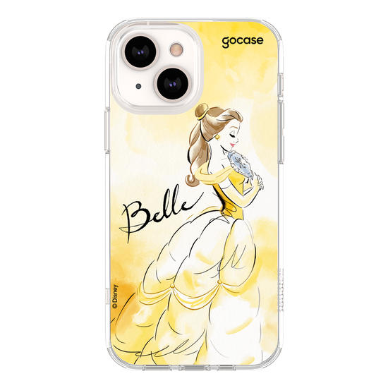 Capinha para celular Princesas - Bela e Aquarela