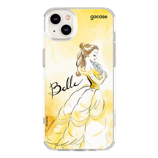 Capinha para celular  Princesas - Bela e Aquarela