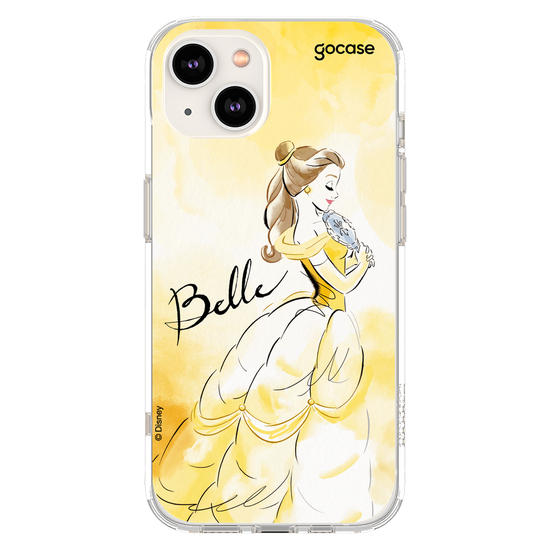 Capinha para celular  Princesas - Bela e Aquarela