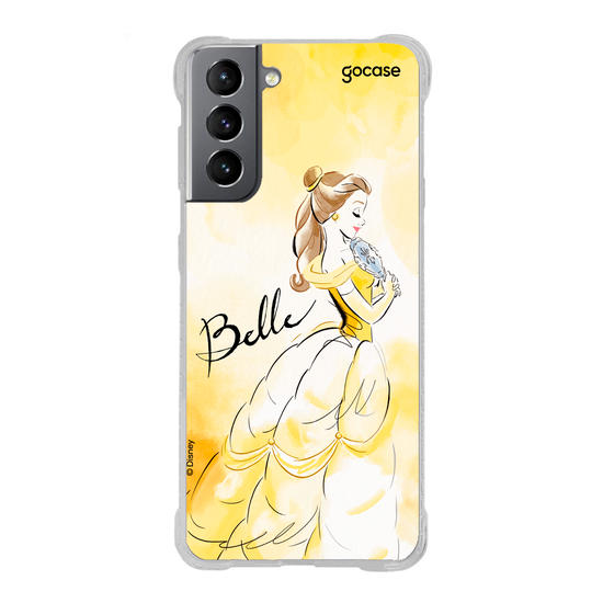 Capinha para celular  Princesas - Bela e Aquarela