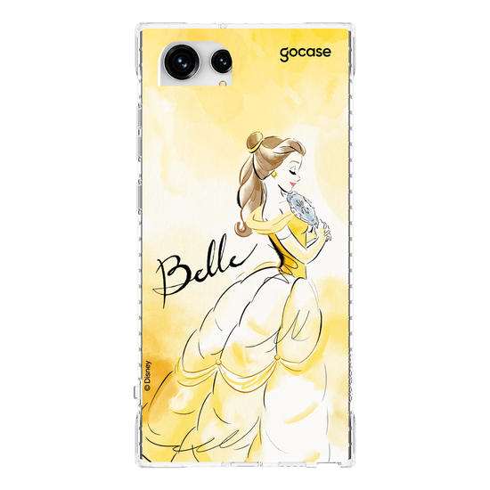 Capinha para celular  Princesas - Bela e Aquarela
