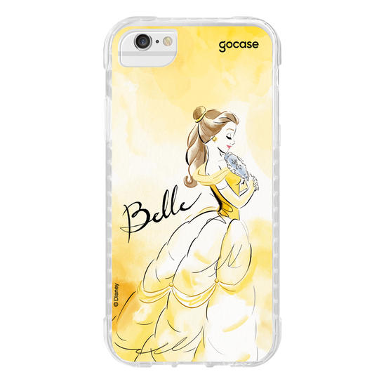 Capinha para celular  Princesas - Bela e Aquarela