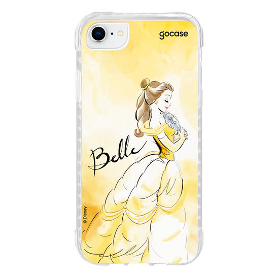Capinha para celular  Princesas - Bela e Aquarela