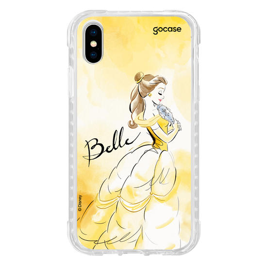 Capinha para celular  Princesas - Bela e Aquarela