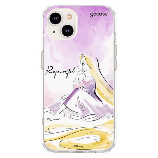 Capinha para celular  Princesas - Rapunzel e Aquarela