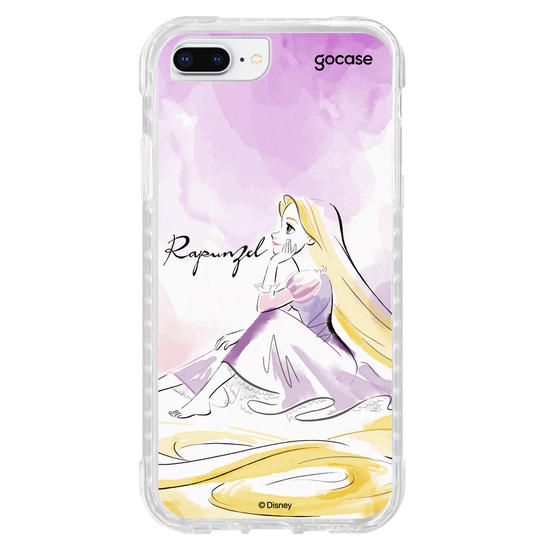 Capinha para celular  Princesas - Rapunzel e Aquarela