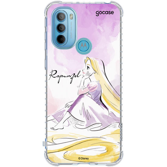 Capinha para celular  Princesas - Rapunzel e Aquarela
