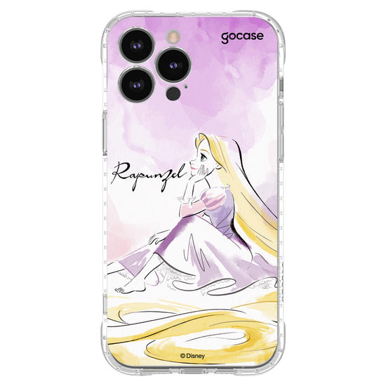 Capinha para celular  Princesas - Rapunzel e Aquarela