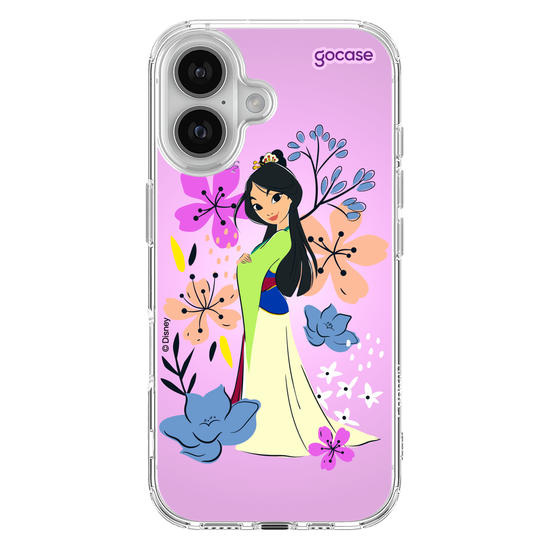 Capinha para celular  Mulan - Lindas Flores
