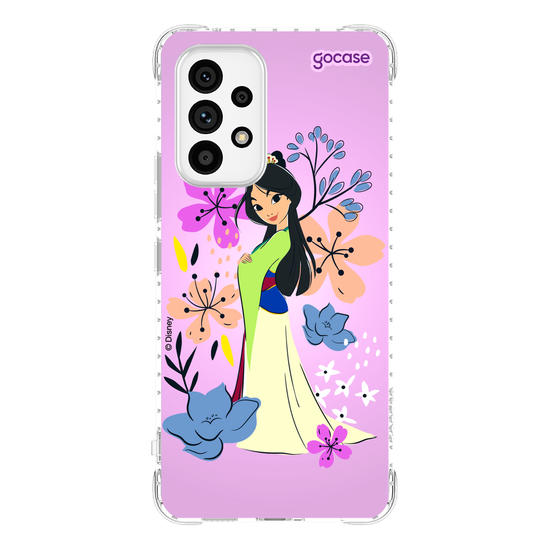 Capinha para celular  Mulan - Lindas Flores