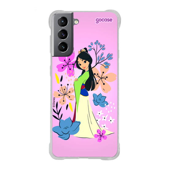 Capinha para celular  Mulan - Lindas Flores