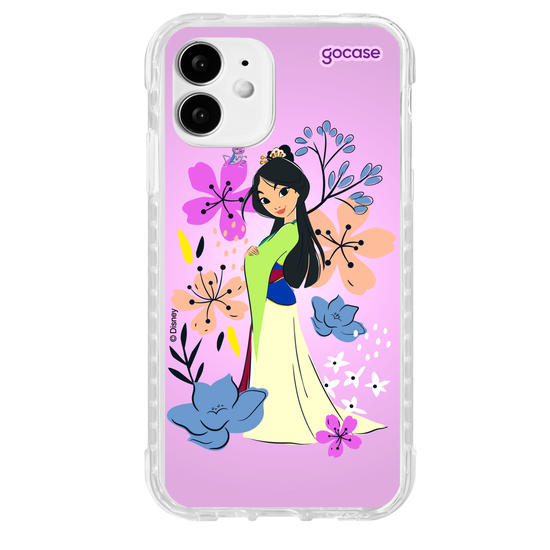 Capinha para celular  Mulan - Lindas Flores