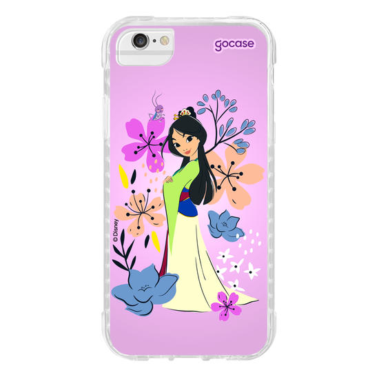 Capinha para celular  Mulan - Lindas Flores