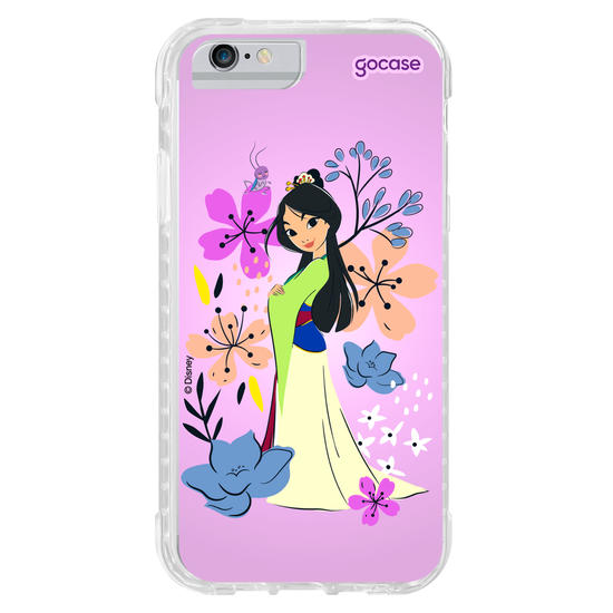 Capinha para celular  Mulan - Lindas Flores