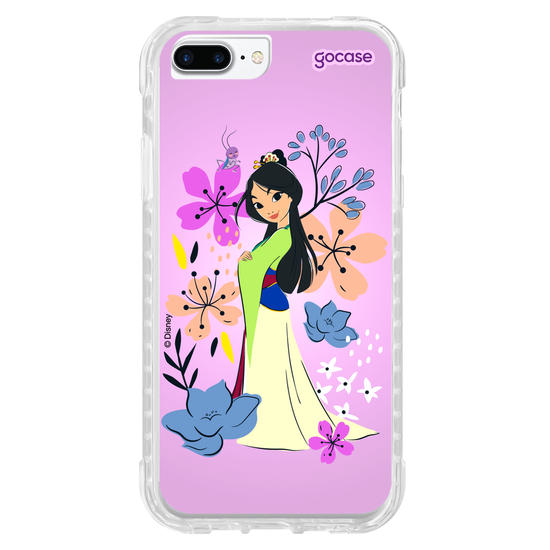 Capinha para celular  Mulan - Lindas Flores