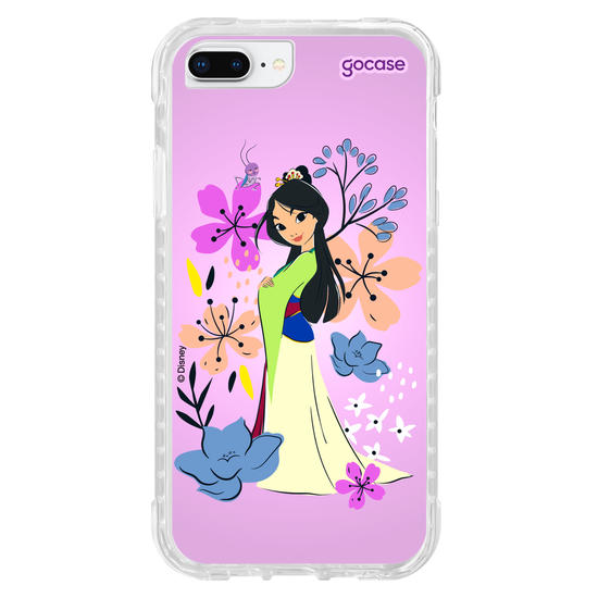 Capinha para celular  Mulan - Lindas Flores