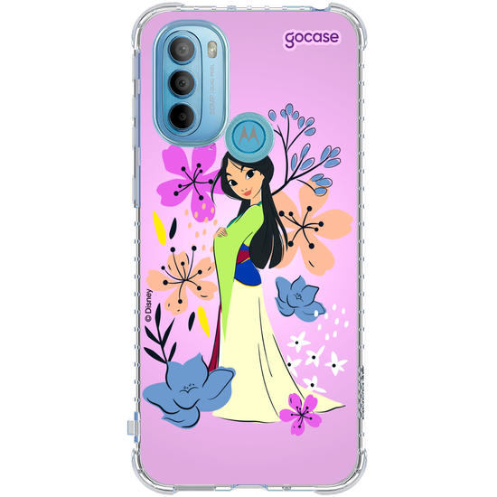 Capinha para celular  Mulan - Lindas Flores