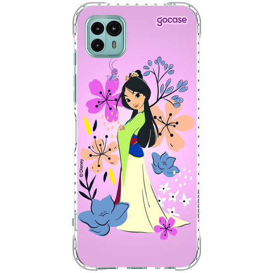 Capinha para celular  Mulan - Lindas Flores