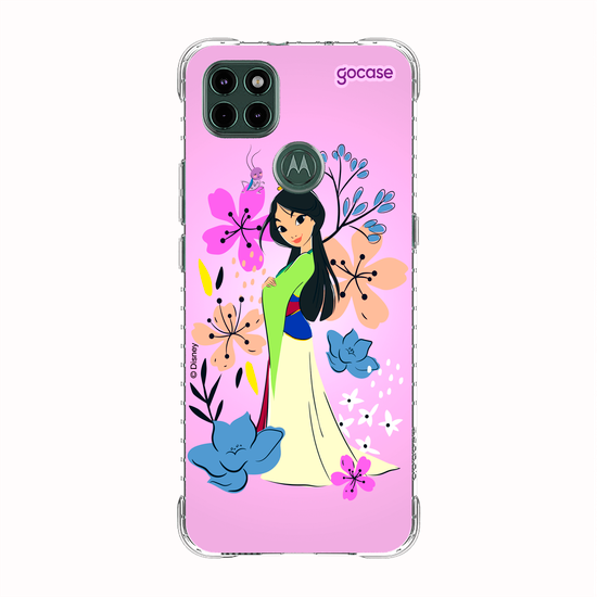 Capinha para celular  Mulan - Lindas Flores