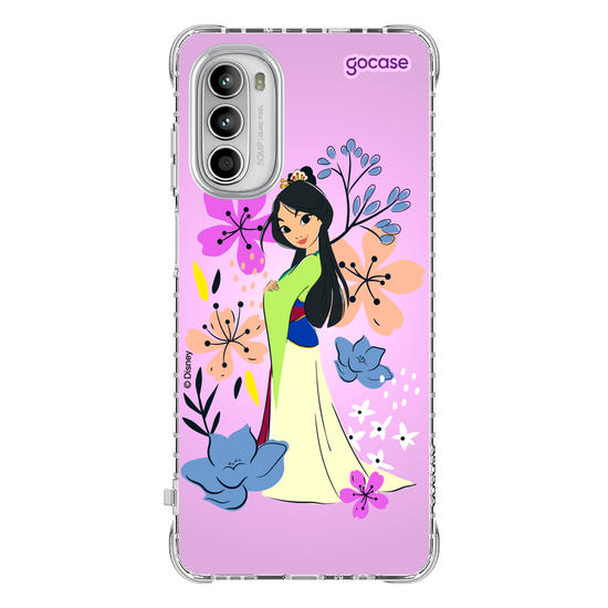 Capinha para celular  Mulan - Lindas Flores