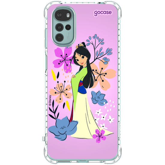Capinha para celular  Mulan - Lindas Flores