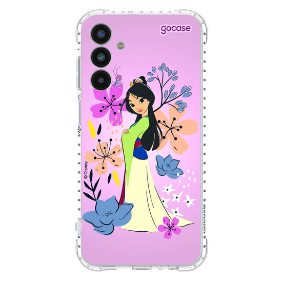 Capinha para celular  Mulan - Lindas Flores