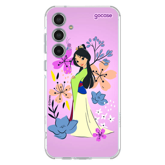 Capinha para celular  Mulan - Lindas Flores