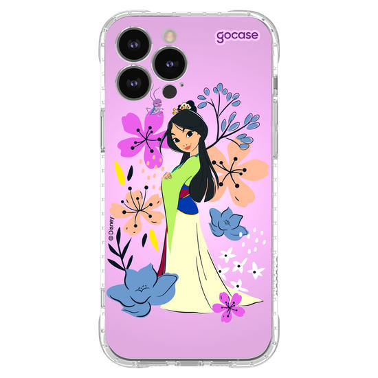 Capinha para celular  Mulan - Lindas Flores