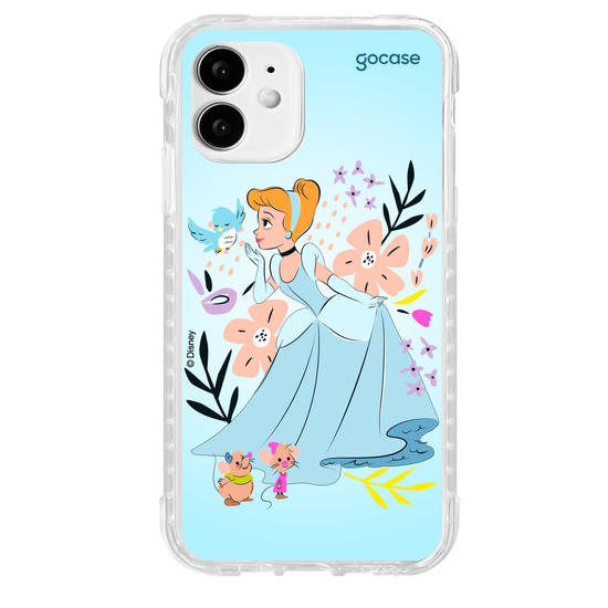 Capinha para celular  Cinderela - Lindas Flores